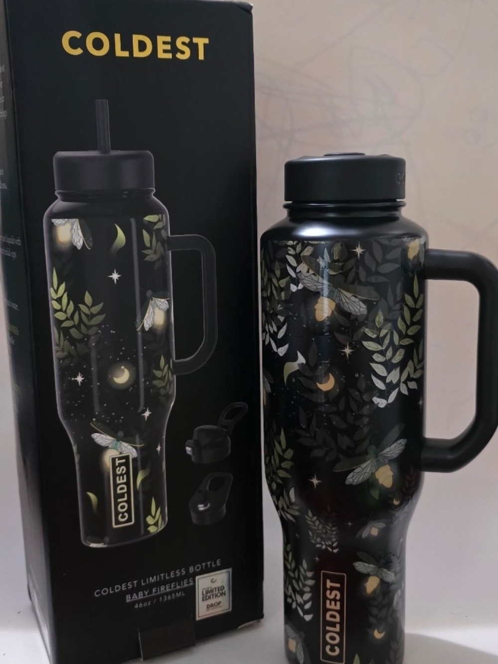 46oz Coldest Limitless Ultra Water Bottle - Baby Fireflies